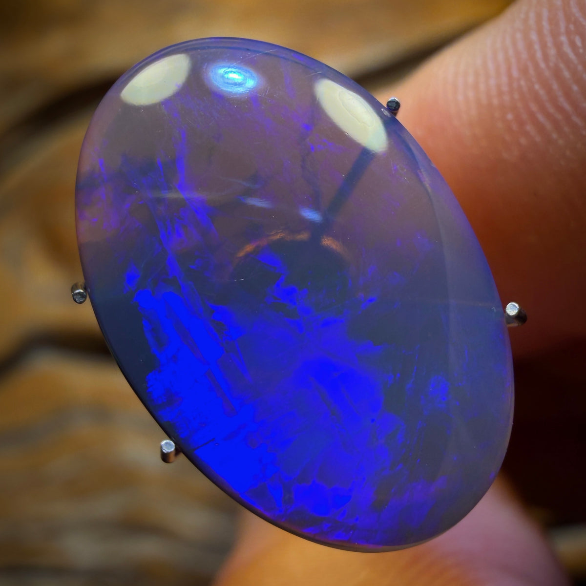 5.9cts - Lightning Ridge Black Crystal Opal