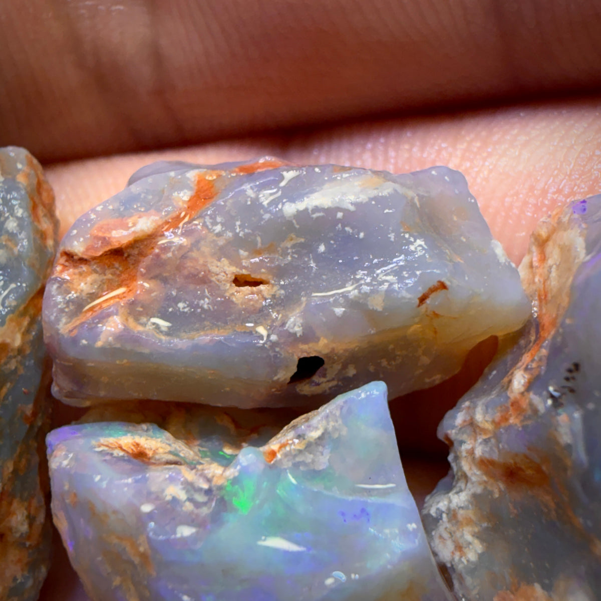 42.3cts - 4x Lightning Ridge Opal Rough Parcel