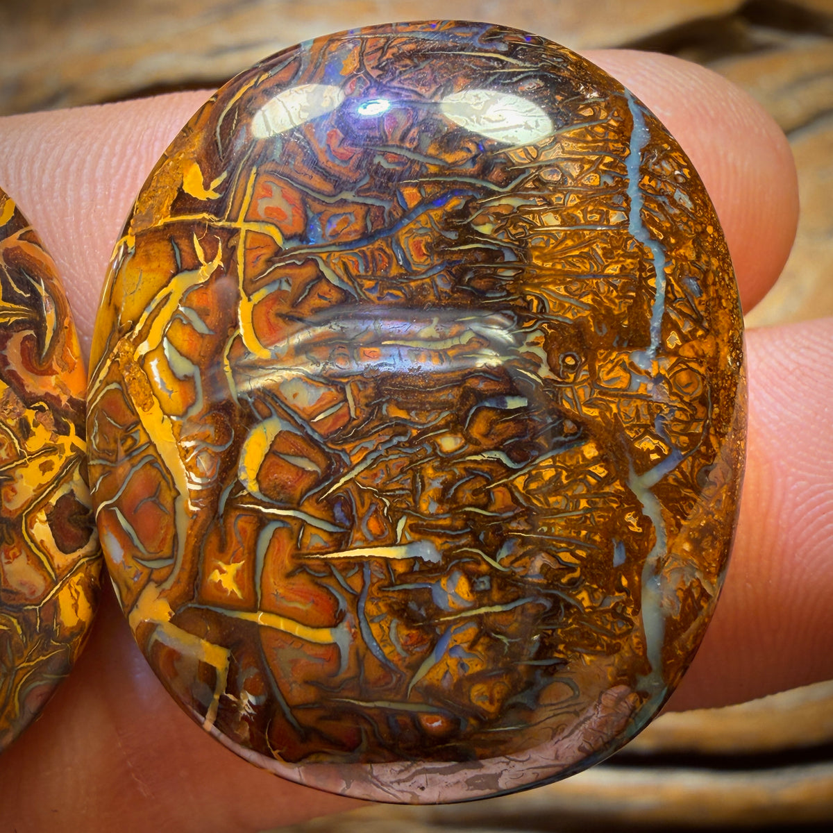 124.7cts - Tribal Queensland Boulder Opal Pair