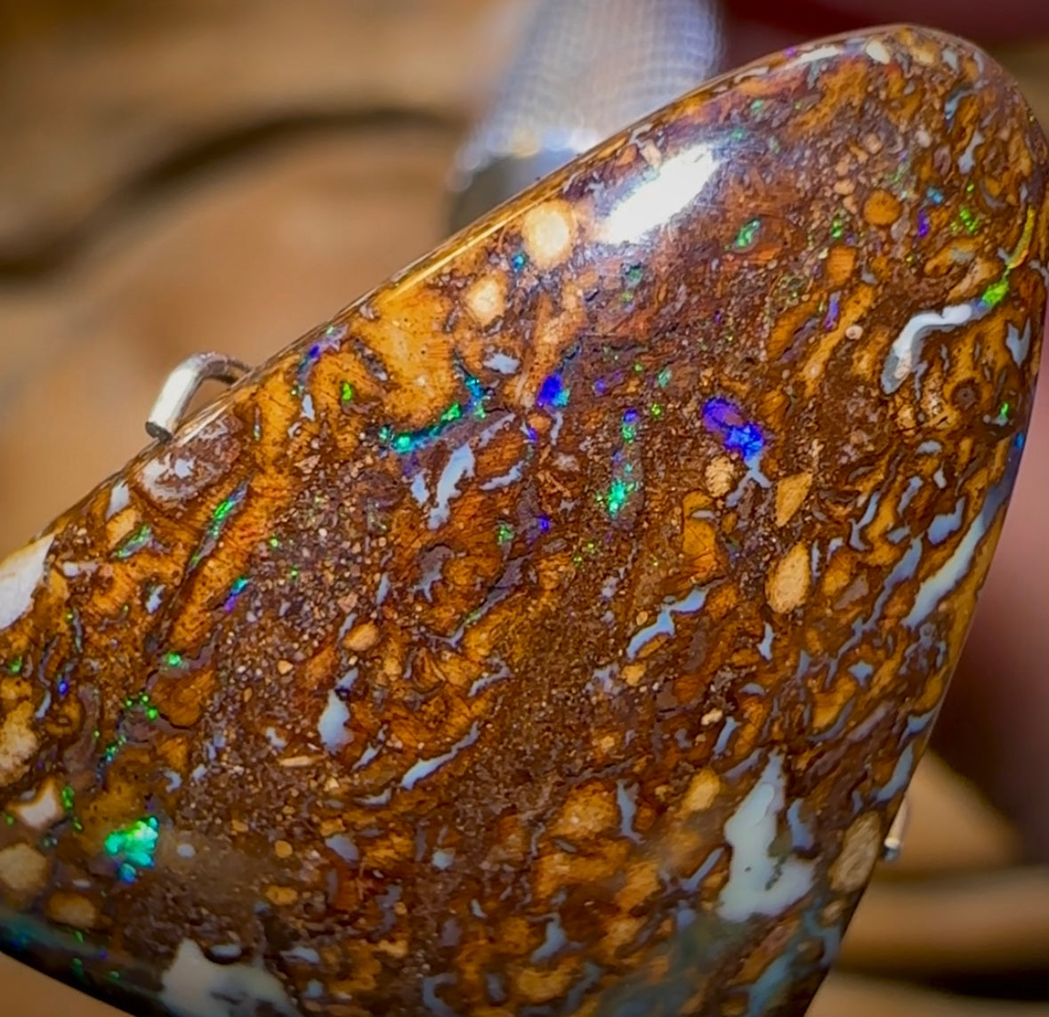 14.3cts - Australian Boulder Opal. Yowah Tribal Bargain - Opal Whisperers