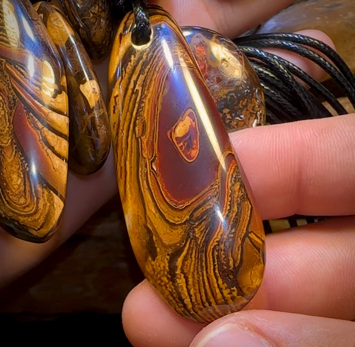 🔒10x Drilled Boulder Opals. Bulk Wholesale Dealers Parcel BARGAIN