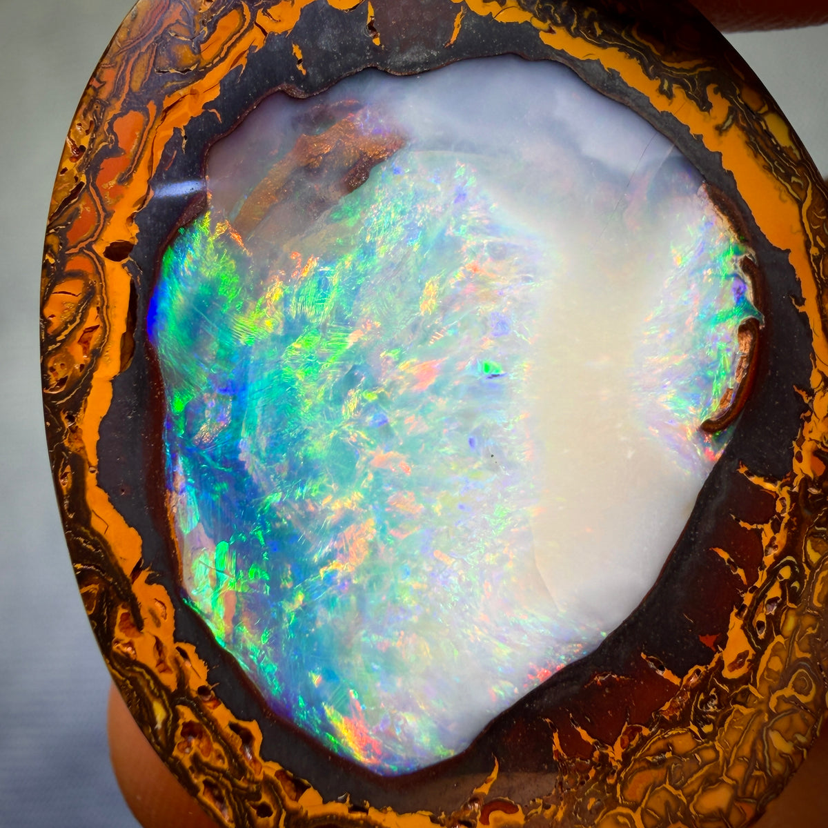 “Set in Stone” - Private Collector Investment - 105.2cts - TOP Yowah Nut Crystal Centre Opal Trio. Featured on “Outback Opal Hunters”!