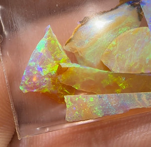 8.9cts - 7x Australian Yowah Golden Crystal Boulder Opal Rough Pieces - Opal Whisperers