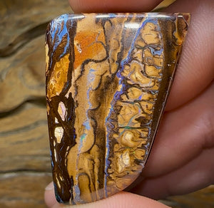 82cts - Australian Boulder Opal. Tribal Pattern - Opal Whisperers