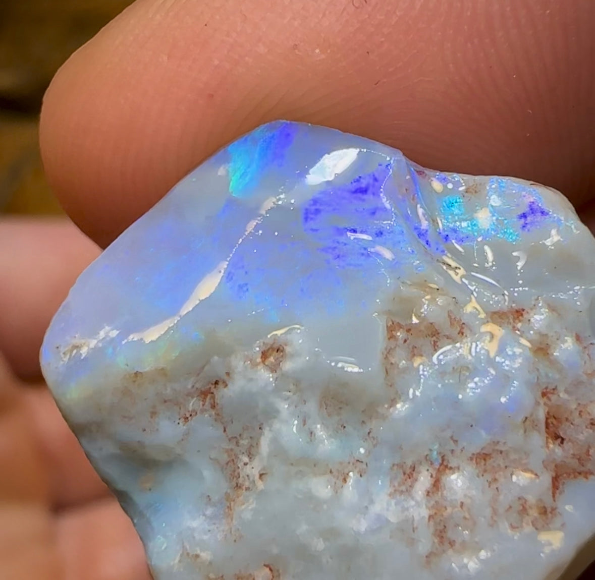 99.2cts - 5x Lightning Ridge Crystal and Dark Opal Rough Parcel - Opal Whisperers
