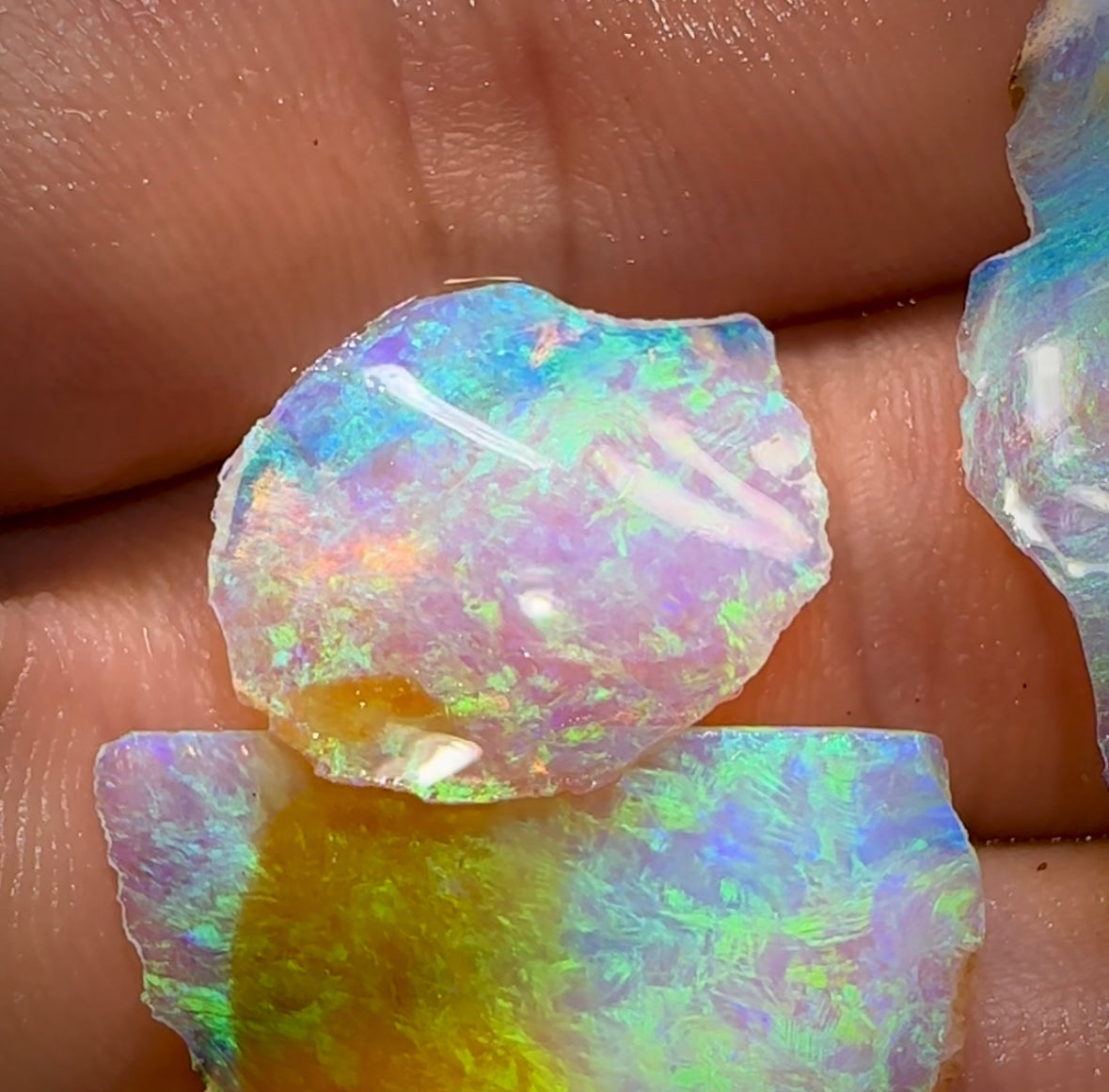 16.5cts - 3x Australian Yowah Crystal Opal Rough Pieces. Highly Prized Material - Opal Whisperers