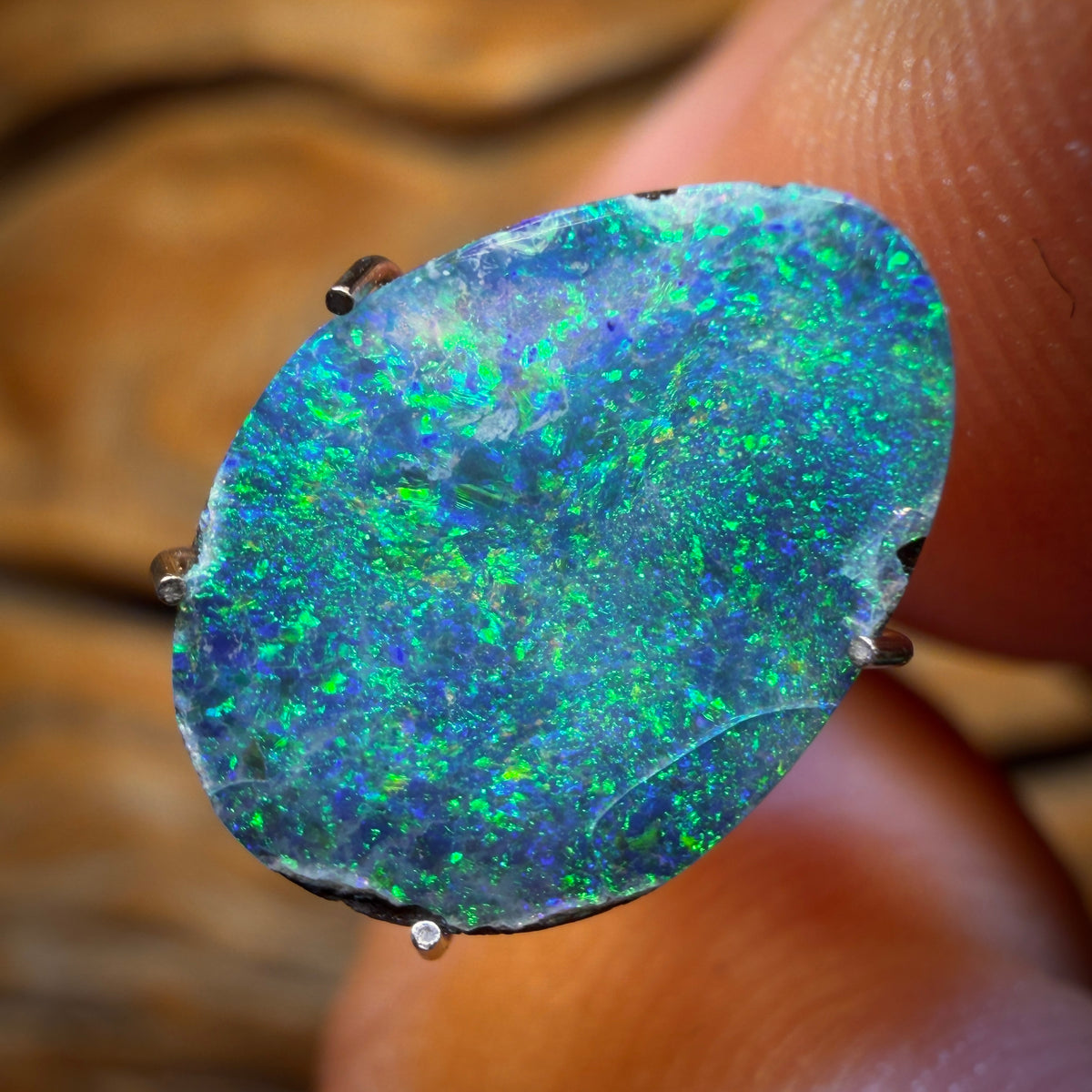 🔨 AUCTION 🔨 3.25cts - Australian Boulder Opal Doublet. RECUTTERS DELIGHT