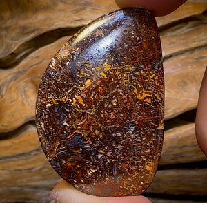 114.1cts - Big Tribal Queensland Boulder Opal from Koroit