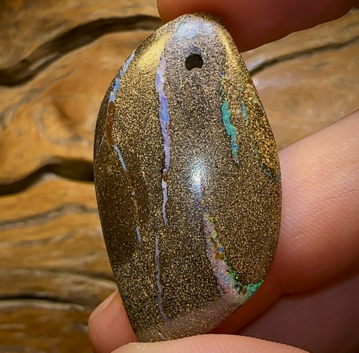 Auction Fall-Through = Your Gain! 🔥 Now More Than 50% Off RRP 🚨 No Reserve 43 x 23mm - Drilled Australian Boulder Opal