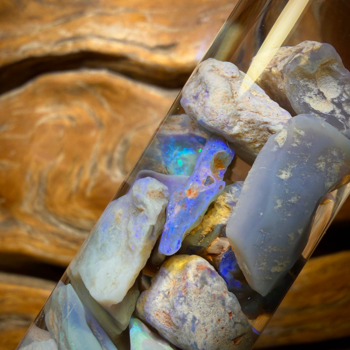 107.9cts - Lightning Ridge Opal Vial