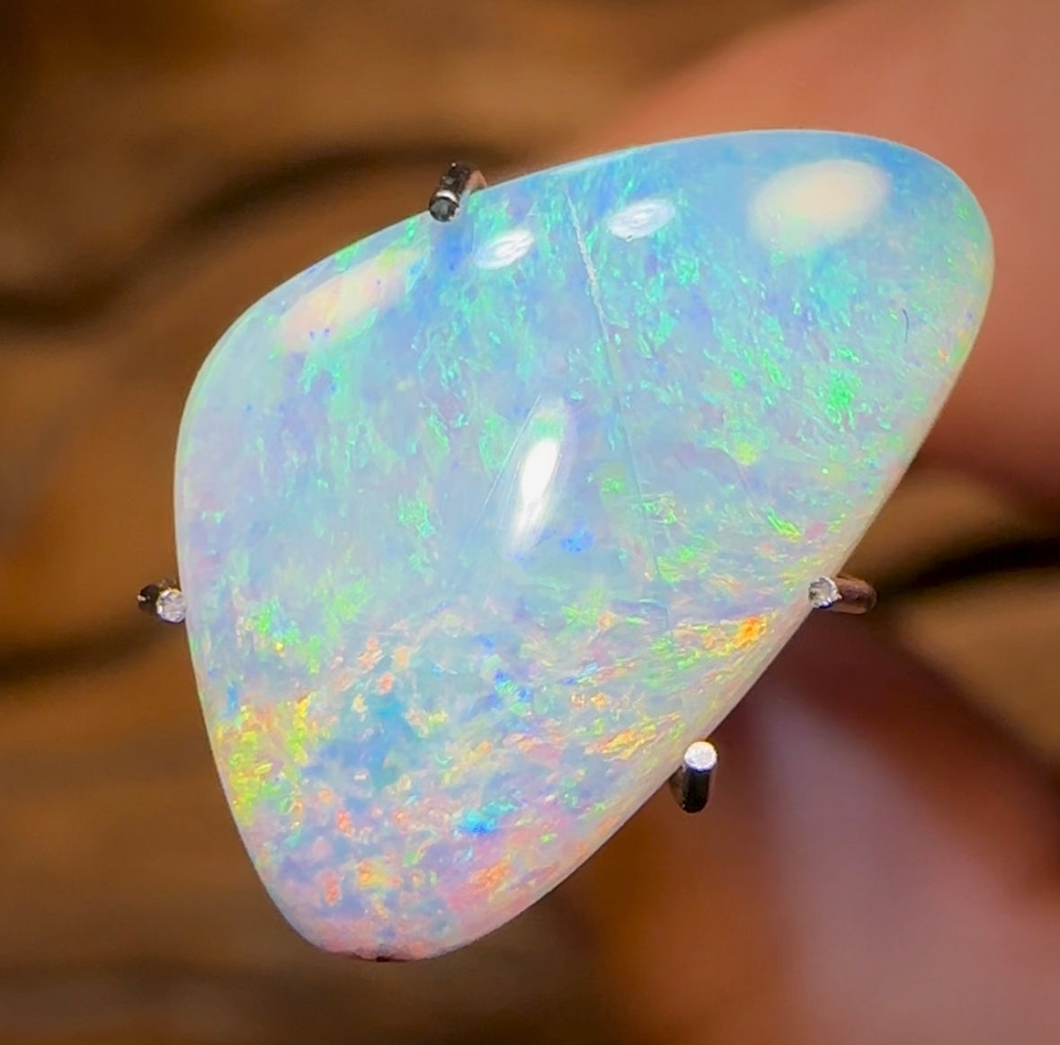 2.8cts - Solid Australian Boulder Pipe Opal - Opal Whisperers