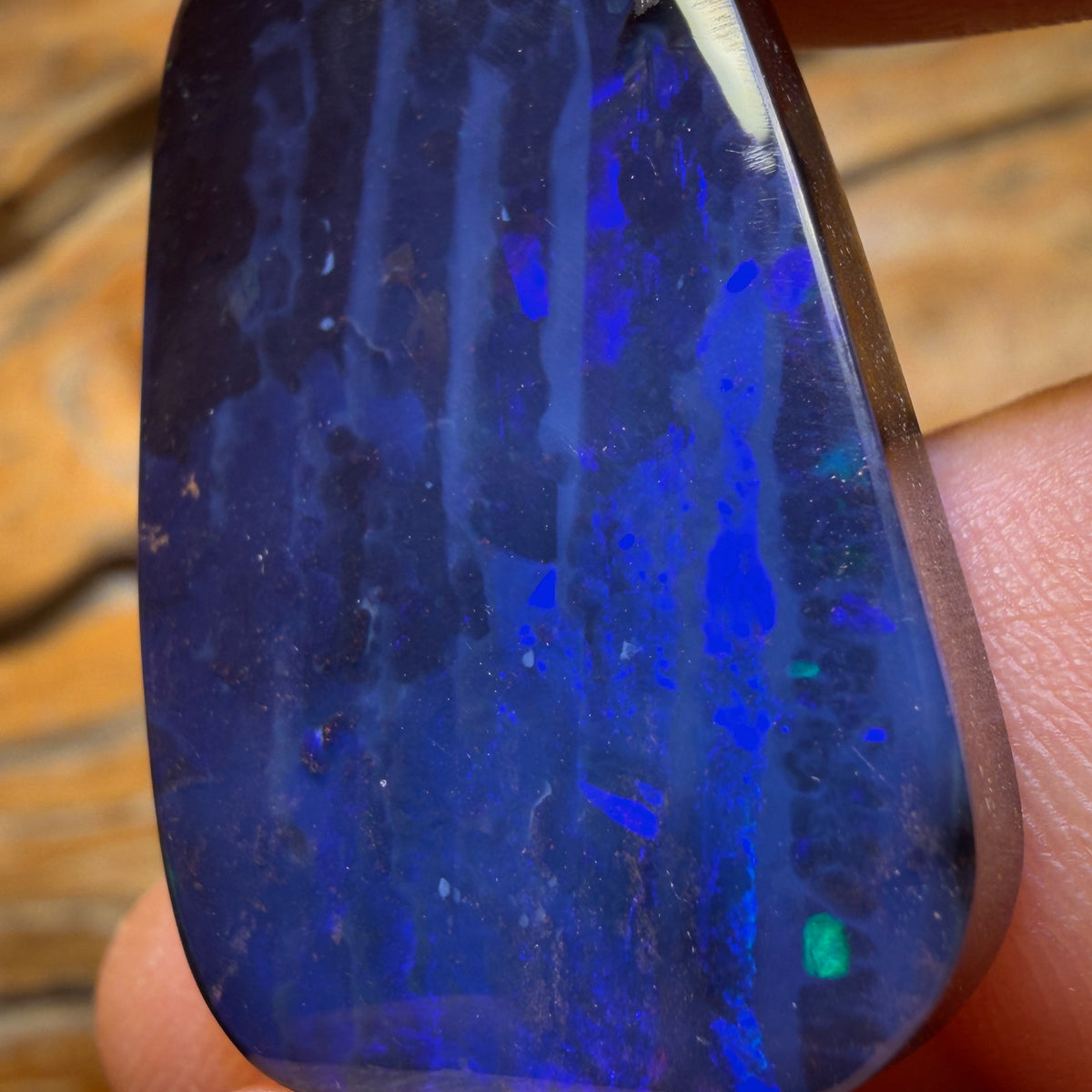 50.2cts - Top Rare Black Boulder Seam Opal from Winton