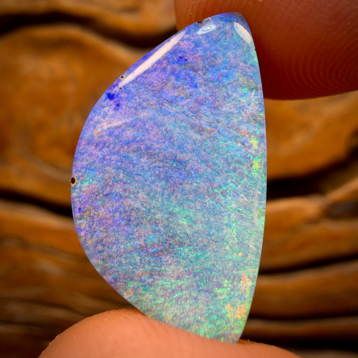 12.1cts - Water Clouds Gem Queensland Boulder Seam Opal