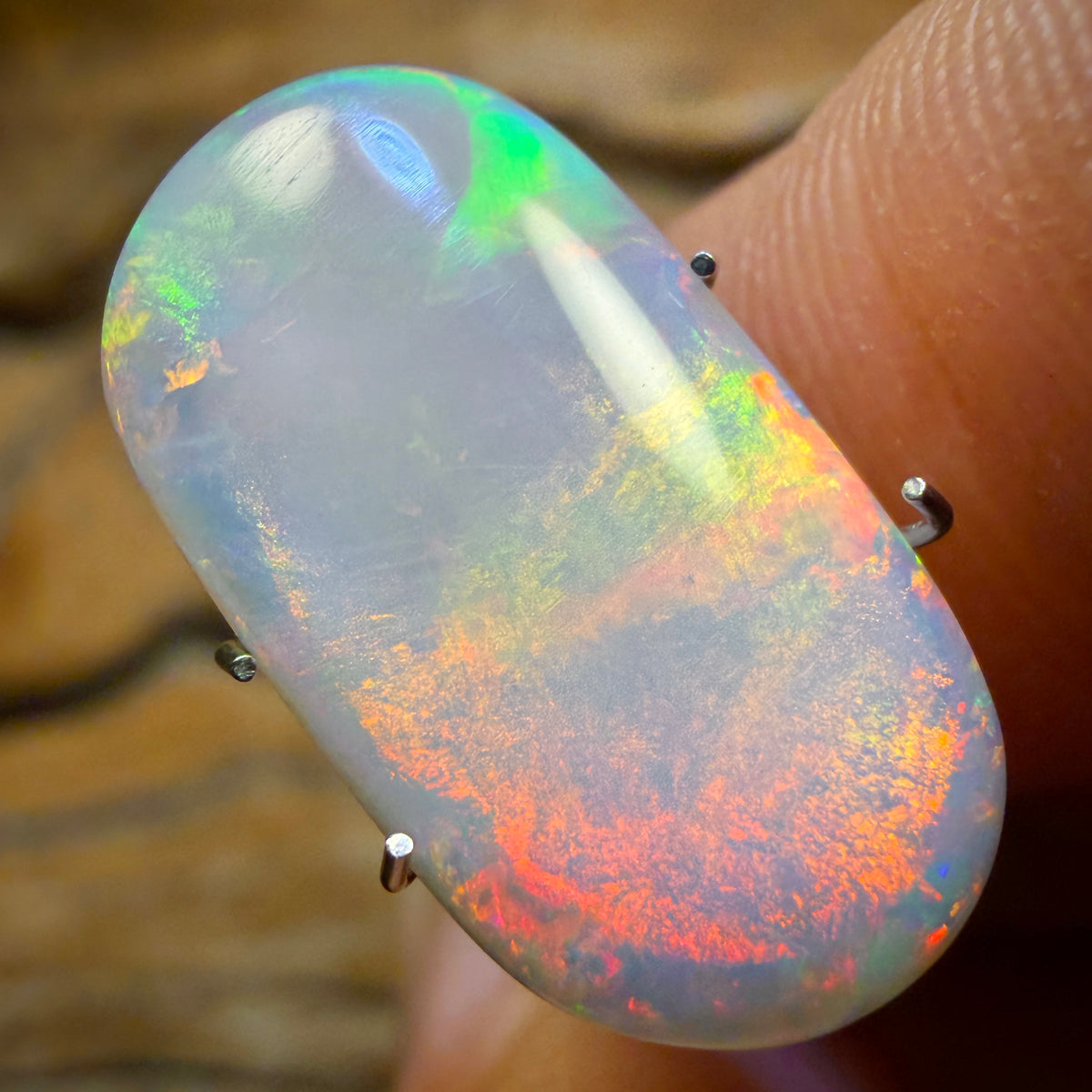 3.9cts - “Fire Fly” Rare South Australian Crystal Opal from Mintabie