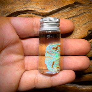 20.8cts - Vial of Rare Yowah Wood Fossil Crystal Opal Rough