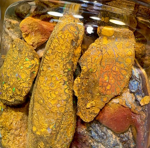 139.1g - Jar of Rough Australian Boulder Opal