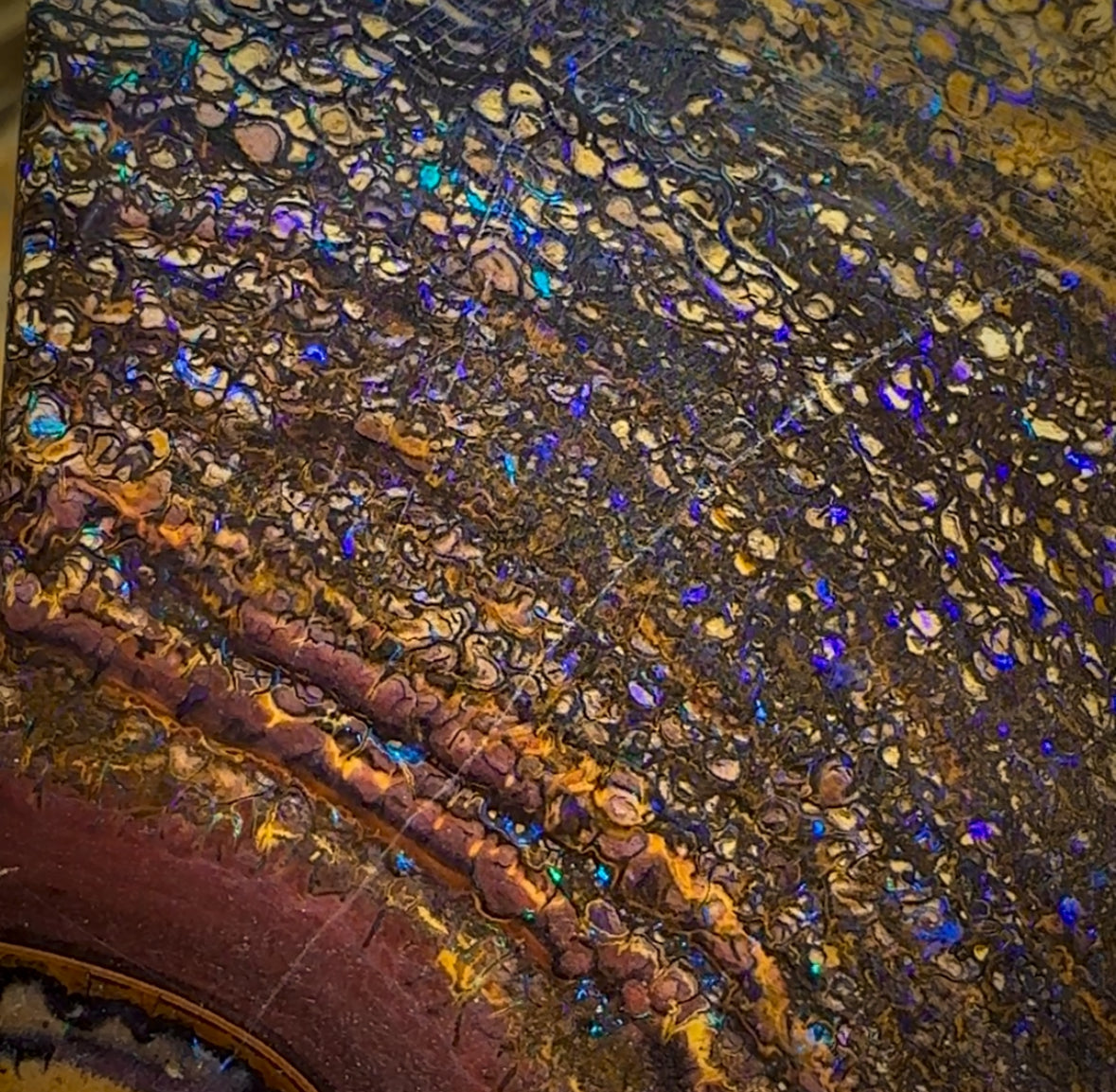 391.5cts - Large Tribal Queensland Boulder Opal. Polished Specimen