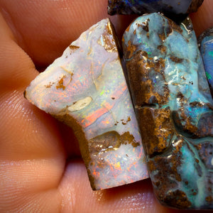 70.1cts - 4x Australian Boulder Seam Opal Rubs Parcel