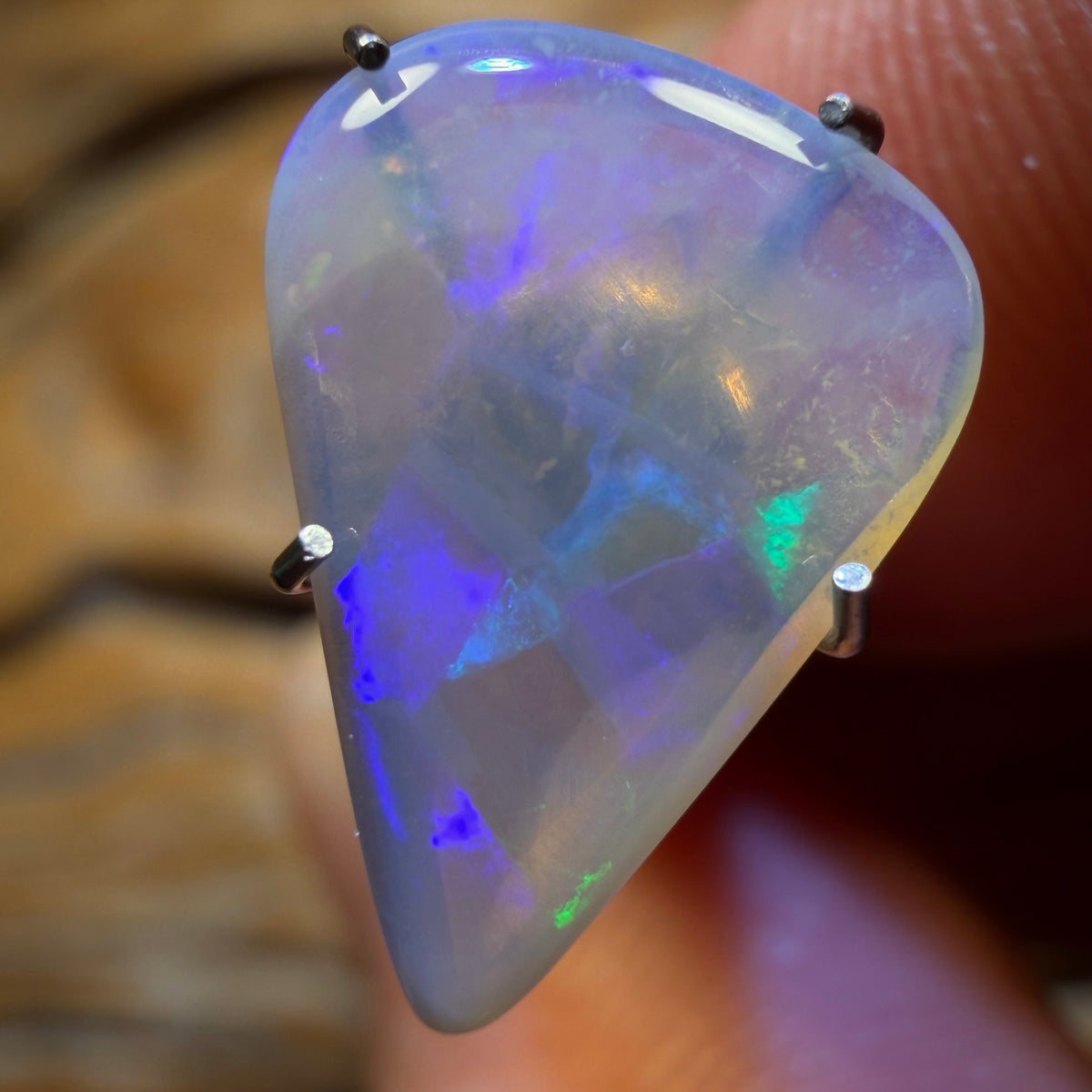 1.9cts - Lightning Ridge Super Rare Harlequin Type Crystal Opal