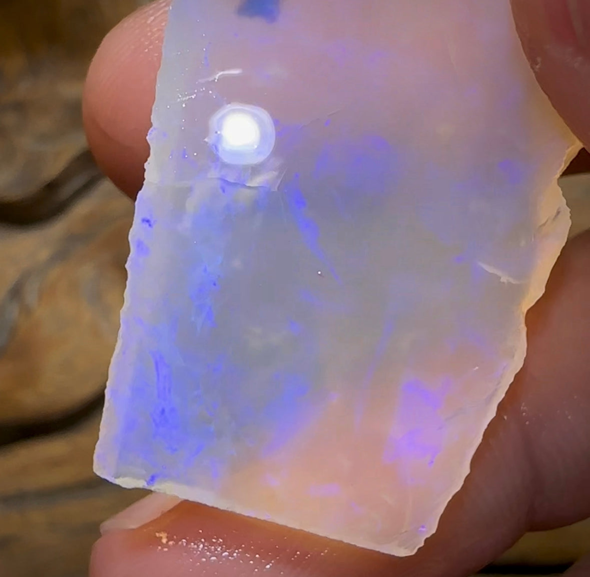 (Template) 80.6cts - Large Queensland Boulder Crystal Rub. Australian Opal - Opal Whisperers