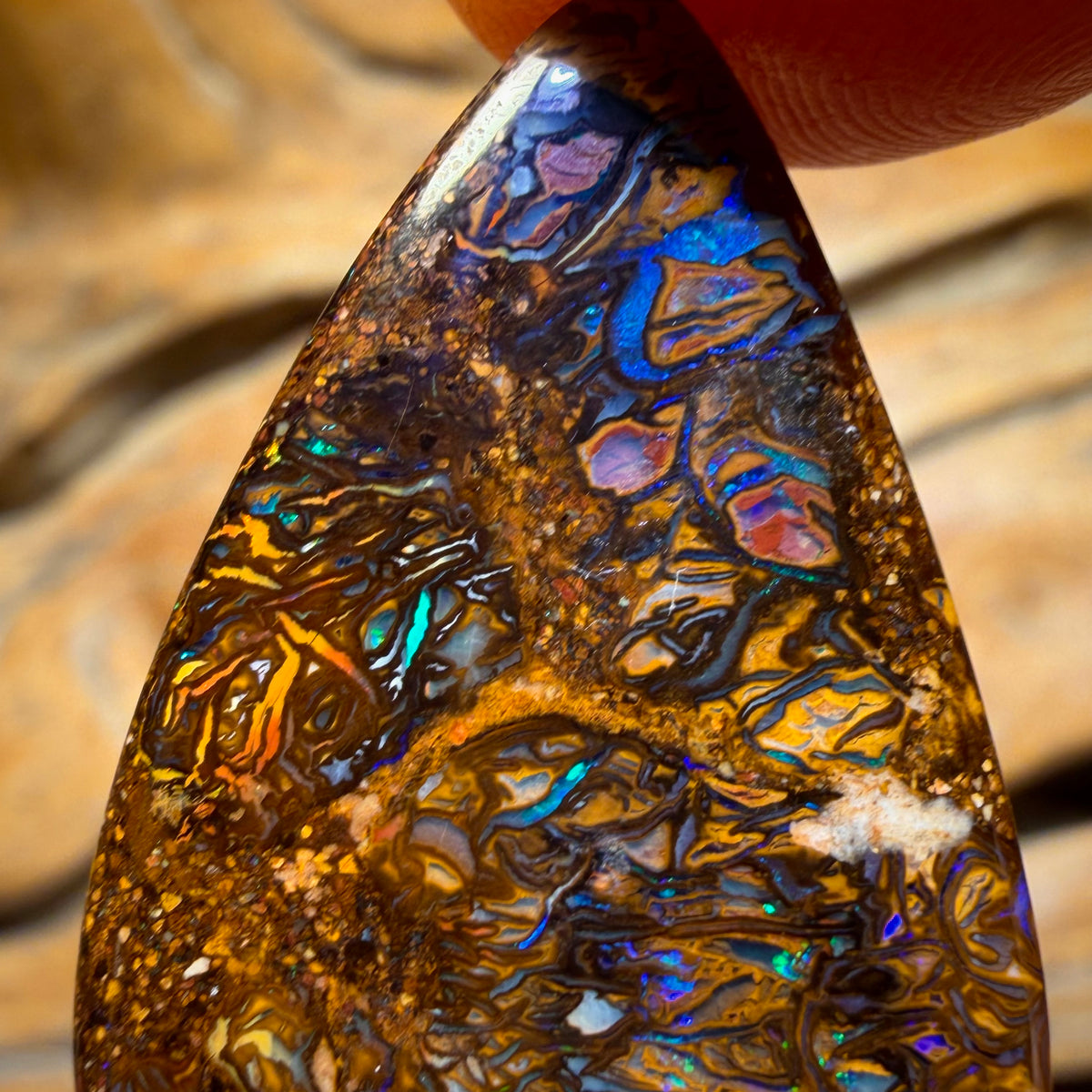21.2cts - Tribal Yowah Nut Opal. Australian Opal