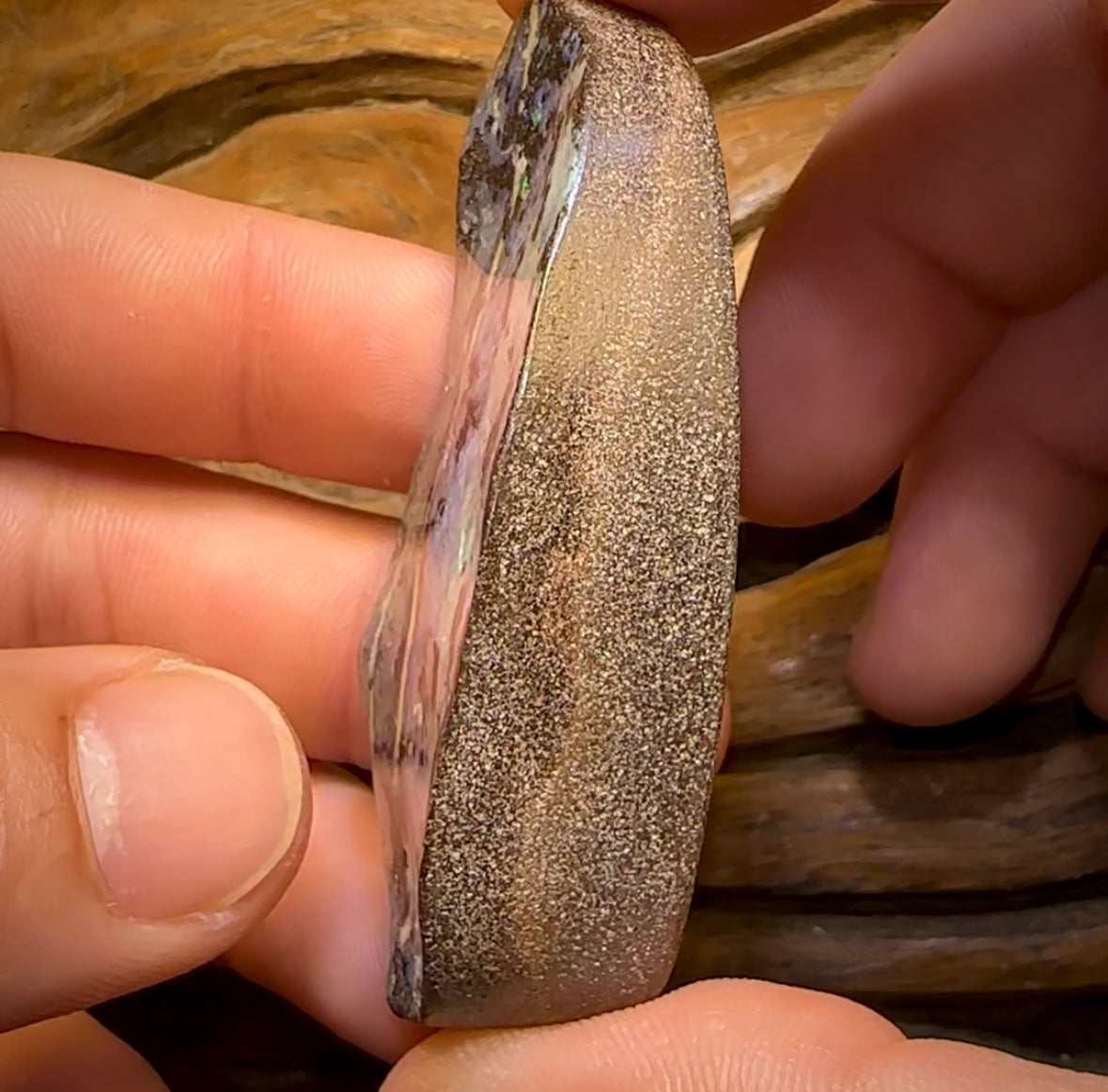 272.1cts - Very Large Queensland Boulder Seam Opal. Amazing Landscape with Multicolours!