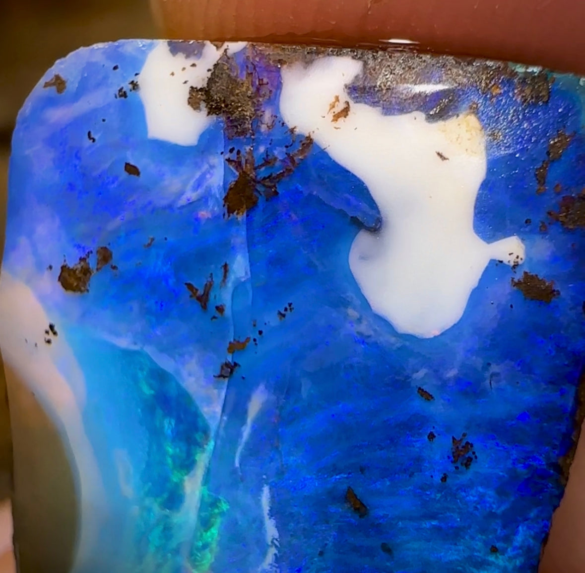Can’t sell this online Isaac cut 30.4cts - Australian Boulder Opal Rub - Opal Whisperers