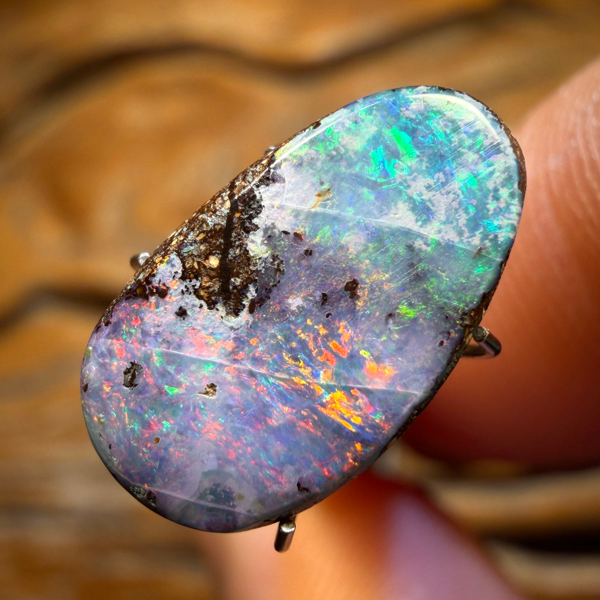 Wildcard! 5.1cts - Queensland Boulder Seam Opal. Australian Opal Inclusions