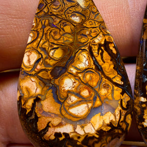 75.6cts - Tribal Queensland Boulder Opal Pair