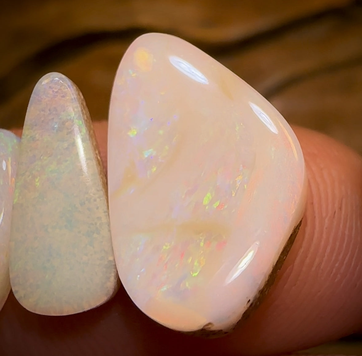 12.8cts - 4x Finished Queensland Boulder Opal Dealers Parcel