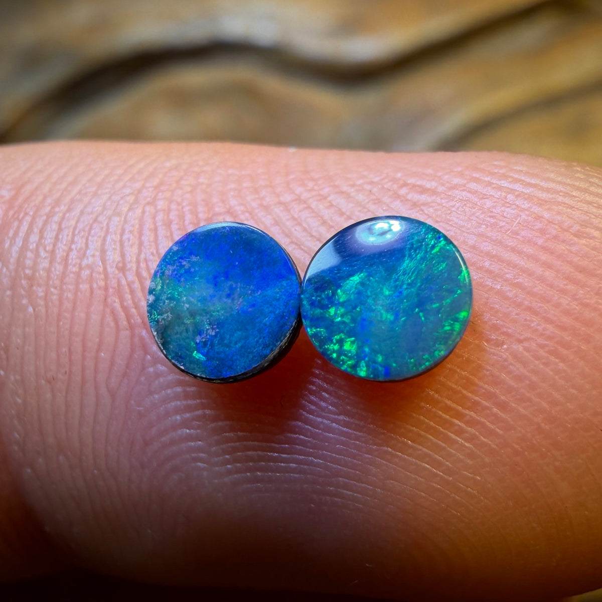 TGIF 0.9cts - Australian Boulder Opal Doublet Pair