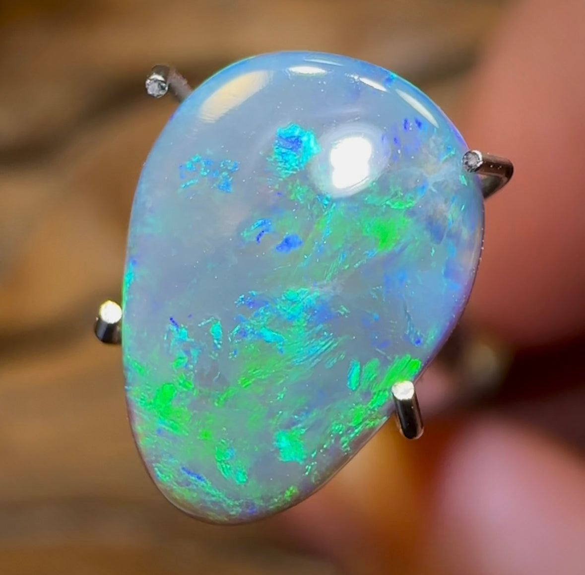 1.75cts - Australian Dark Opal from Lightning Ridge - Opal Whisperers