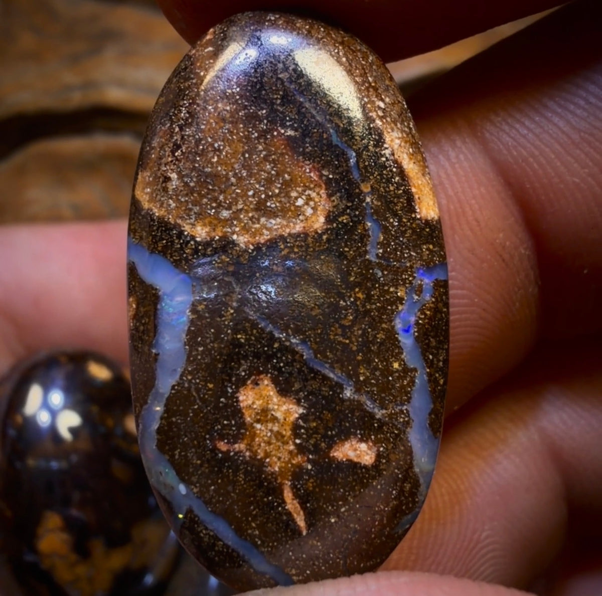 🔒 212.6cts - 5x Australian Boulder Seam Opal’s. Wholesale Dealers Parcel BARGAIN