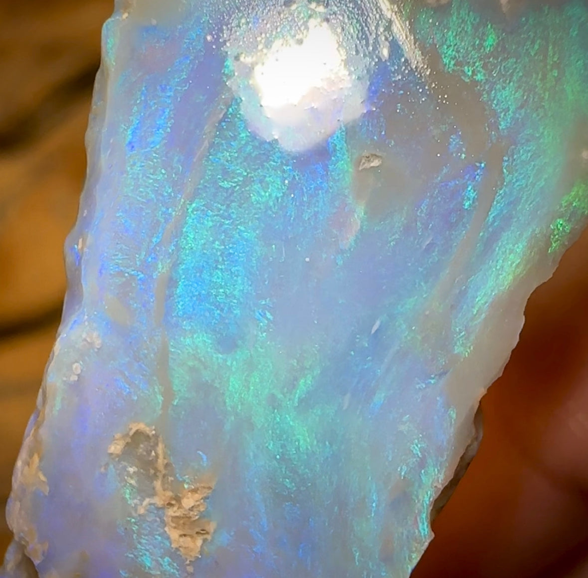 21.1cts - Lightning Ridge Dark Opal Rub - Opal Whisperers