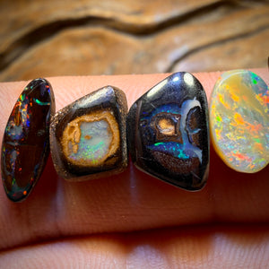🔒15.4cts - 6x Australian Boulder Opal’s. Wholesale Dealers Parcel