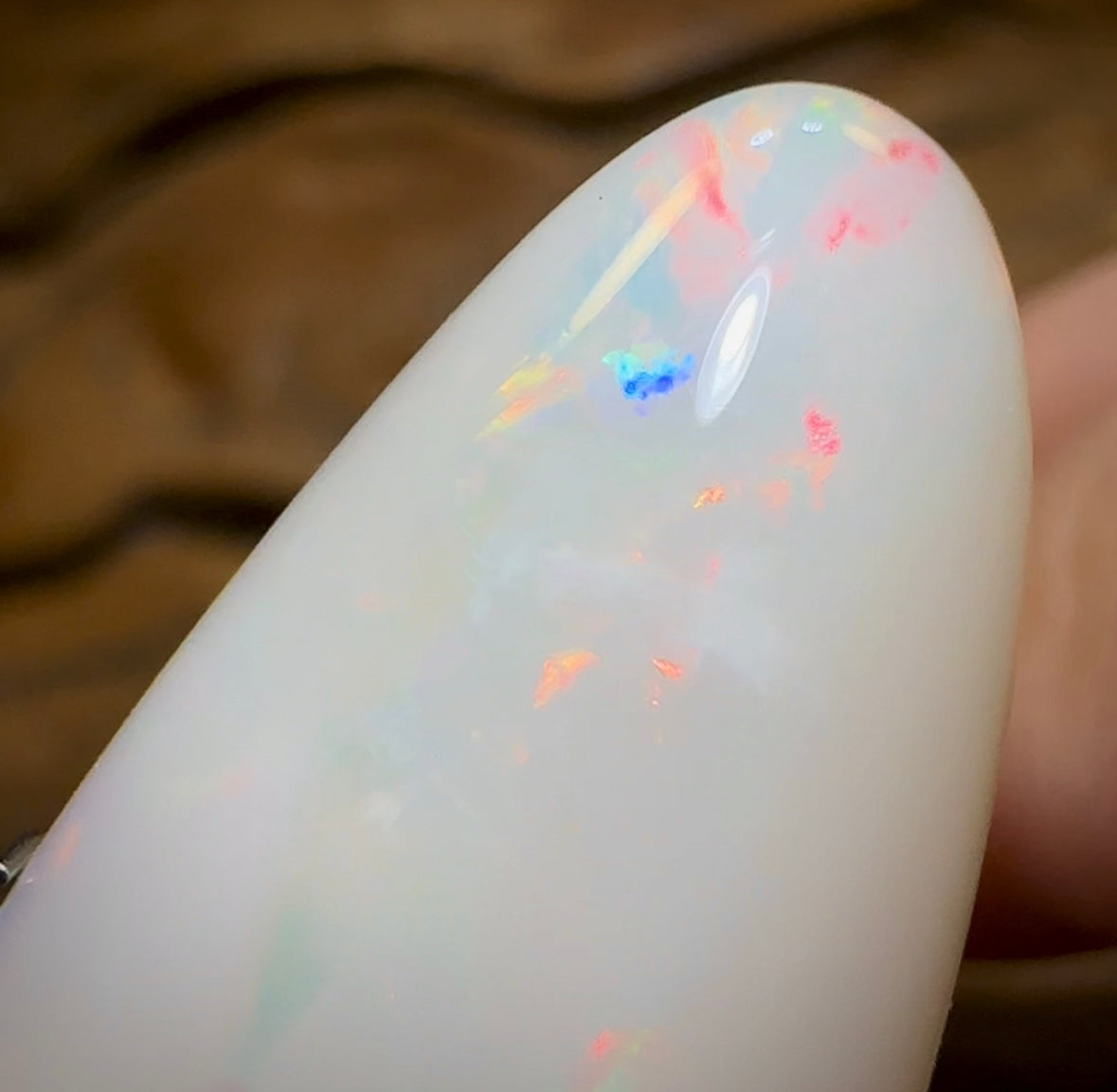 19.2cts - Double Sided, South Australian White Opal from Coober Pedy. Great Price for Big Stone - Opal Whisperers