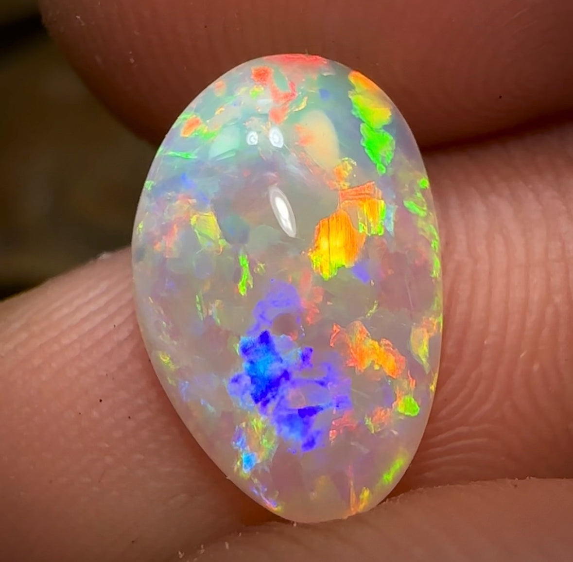 2.13cts - GEM Lightning Ridge Crystal Opal. Best Crystal - Opal Whisperers