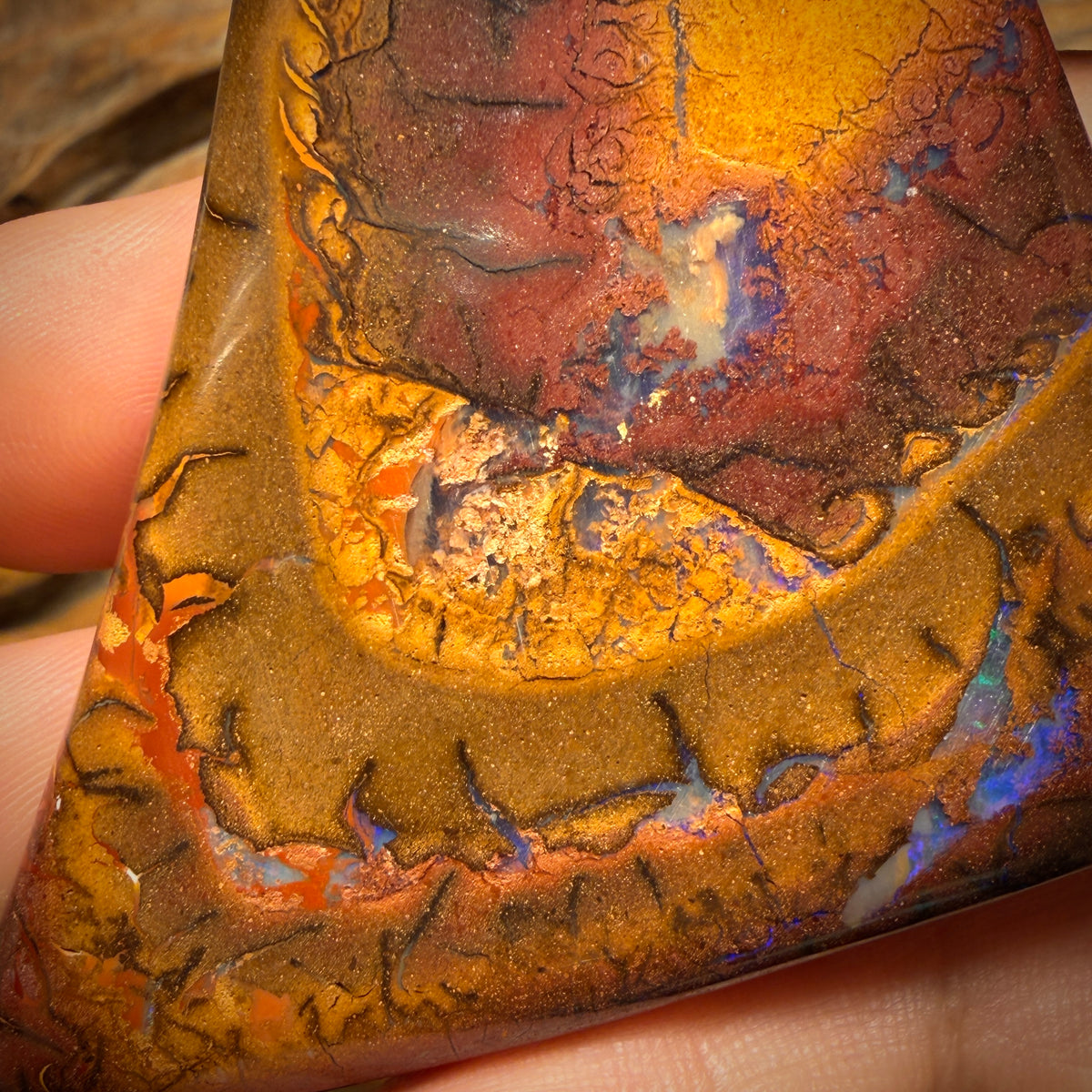 335.4cts - Large Tribal 1/2 Australian Boulder Opal from Yowah