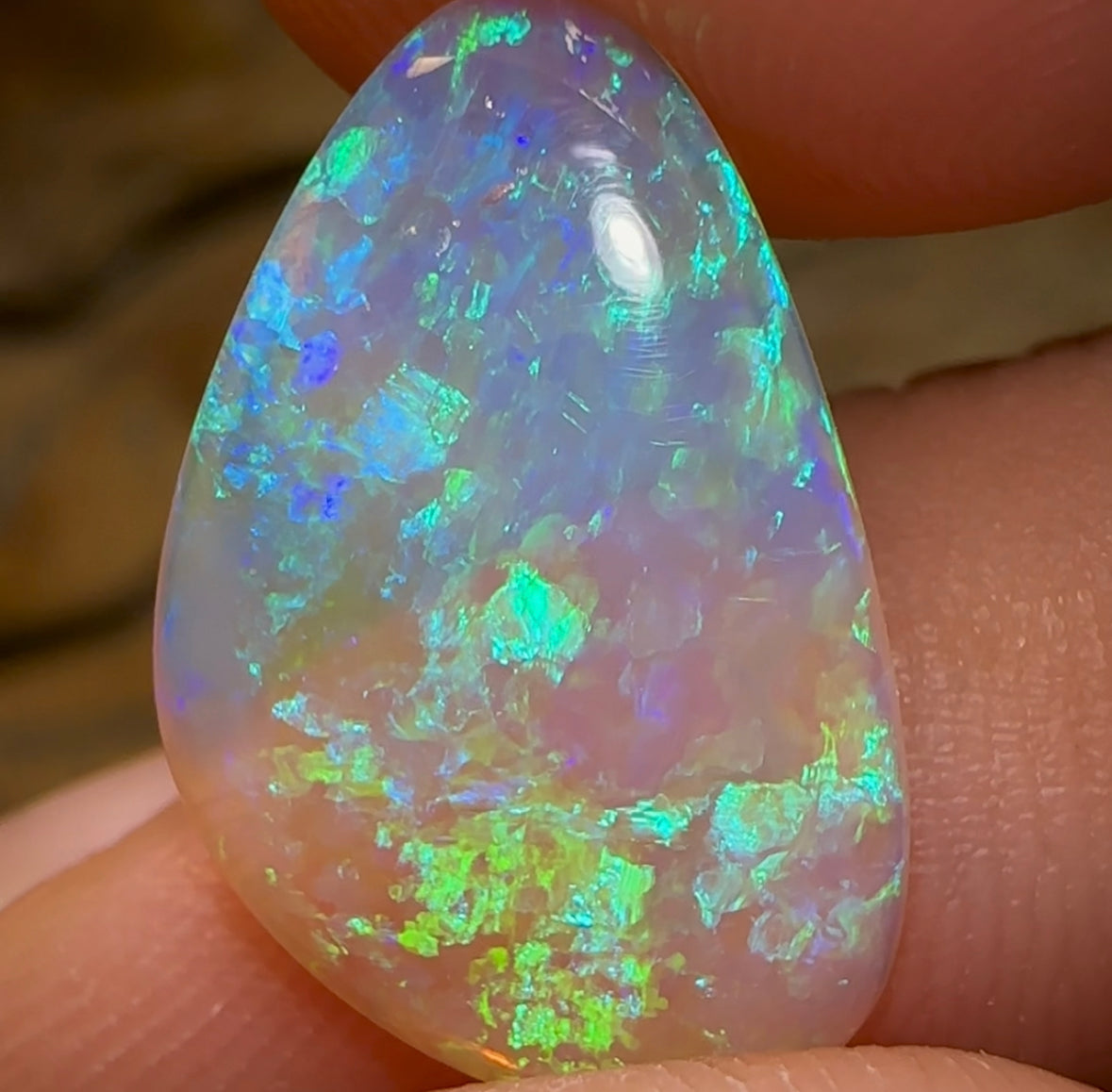 4.5cts - Lightning Ridge Beautiful Clean Crystal Opal - Opal Whisperers