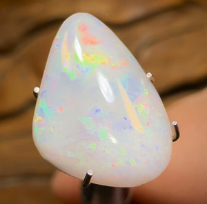 3.8cts  - South Australian White Opal from Mintabie - Opal Whisperers