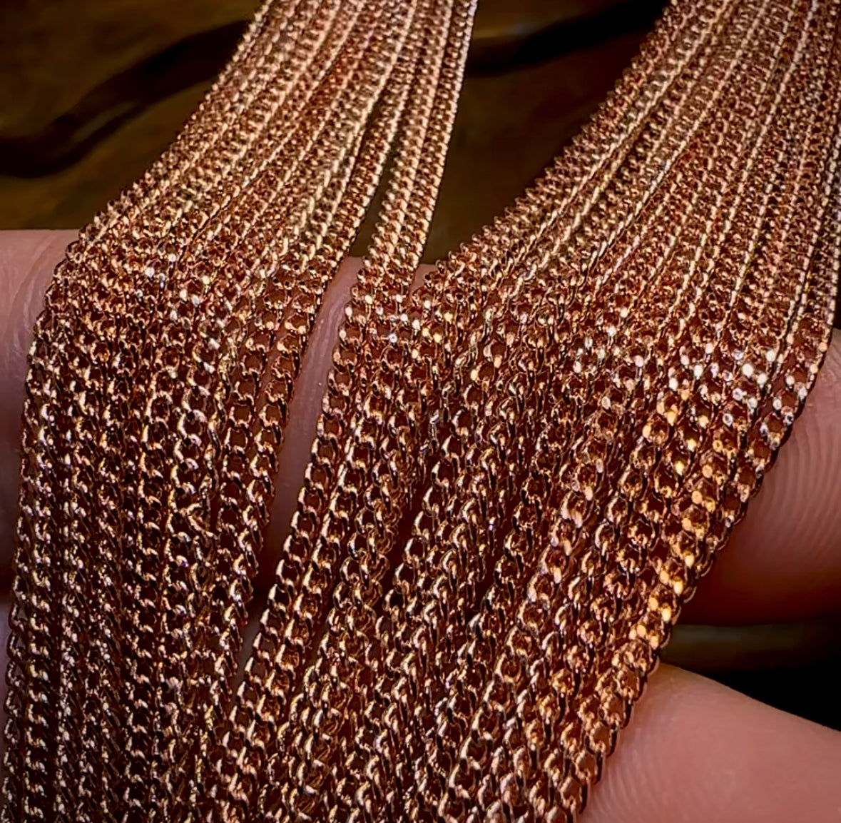 Display Chain w/ Rose Gold Plating