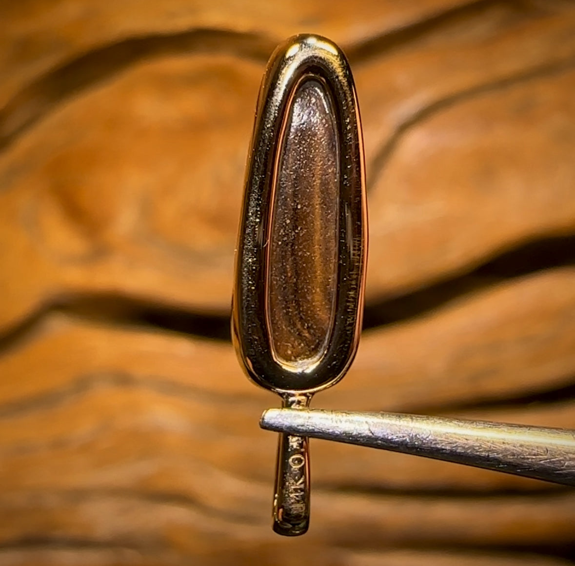 14k Gold - Solid Queensland Boulder Opal Pendant