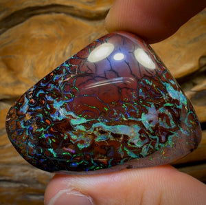 197.1cts - “Dragon Heart” — Double-Sided Masterpiece Australian Boulder Opal from Koroit