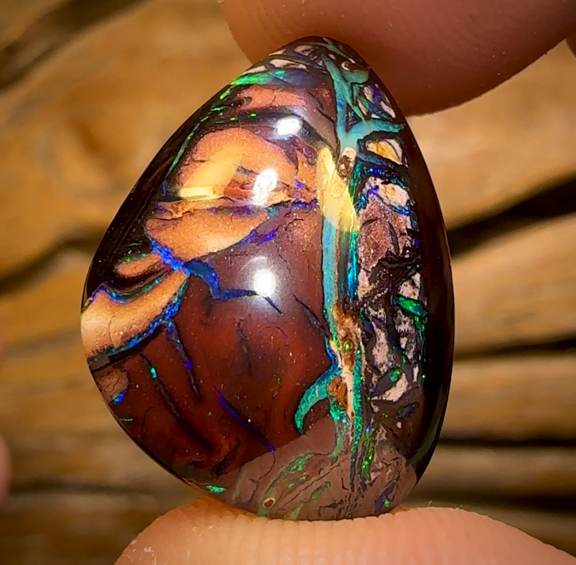 38.7cts - Tribal Queensland Boulder Opal Matching Pair