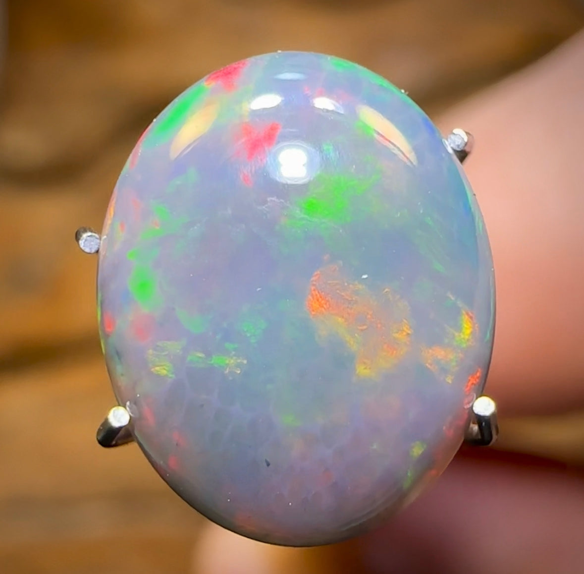 3.4cts - Australian Black Opal from Lightning Ridge - Opal Whisperers