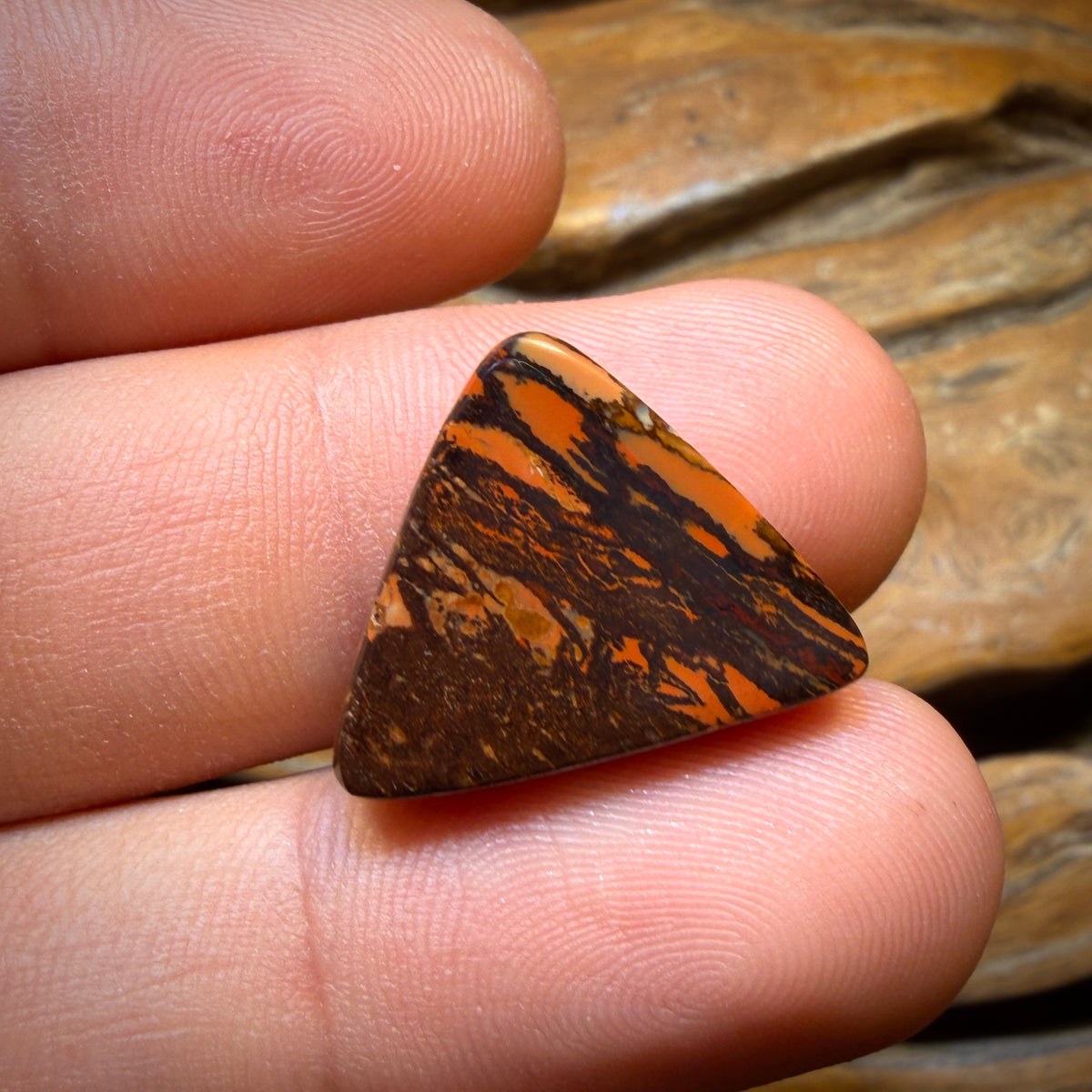 17.9cts -UNIQUE!  “Peak Tribal”Australian Boulder Opal from Yowah