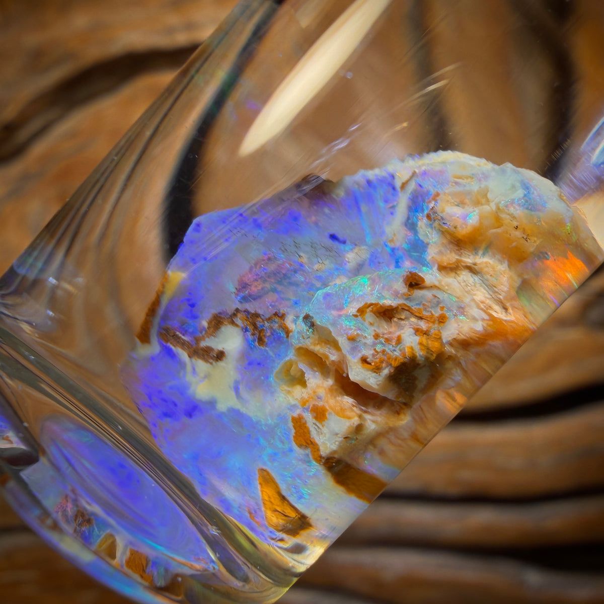 12.5cts - Vial of Rare Yowah Wood Fossil Crystal Opal Rough
