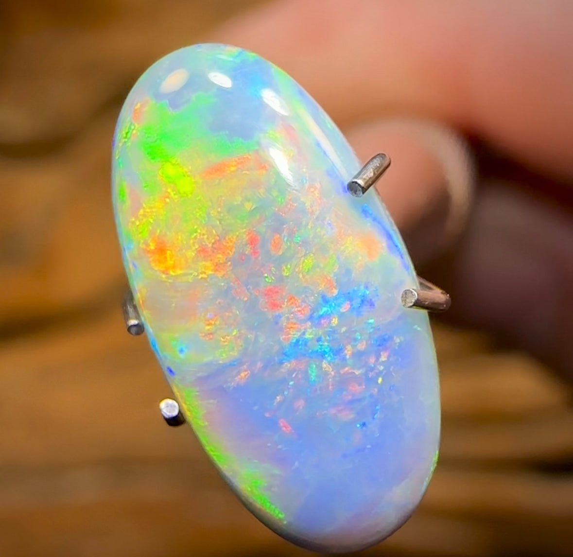 2.2cts - Australian Black Opal from Lightning Ridge - Opal Whisperers