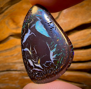 59.2cts - Highly Artistic Tribal Koroit Nut Opal. Australian Opal