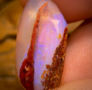 Half Price Card! 9.9cts - Boulder Pipe Opal Rub. Australian Opal